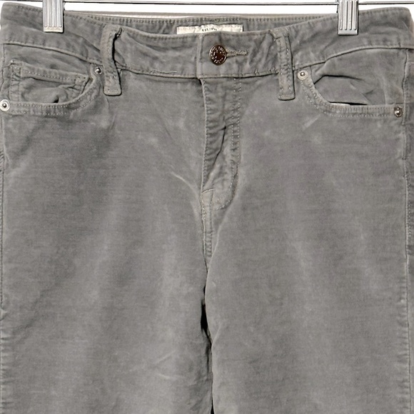 Lucky Brand Ava Super Skinny‎ Velvet Pant Shadow Mint Size 6/28 7W14198 - Picture 6 of 13